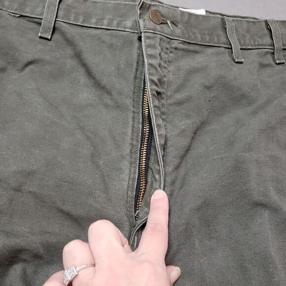 Carhartt Pants Men's B11 MOS Duck Canvas Carpenter Work Pants Sz 46 - Picture 5 of 14